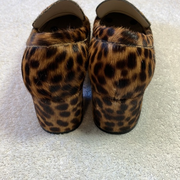 Boden calf hair animal print block heel loafers - Picture 4 of 7